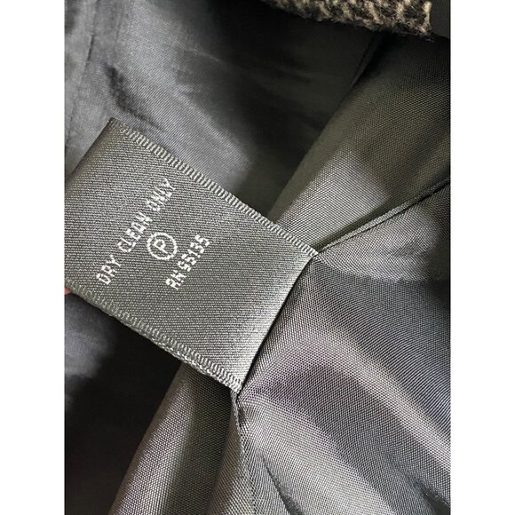 Lafayette 148 New York Wool Cashmere Camel Hair Tweed Jacket Size 12 Gray Black - Picture 8 of 16